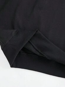 Sudadera para hombre con estampado de letras de la canción "Let It Be" de los Beatles y notas musicales - Suave, corte relajado, cuello redondo, jersey con diseño de John Lennon y Paul McCartney, suéter casual de otoño/invierno para vestir casual, senderismo y actividades al aire libre, ropa de senderismo - Oscuro - Ver 4