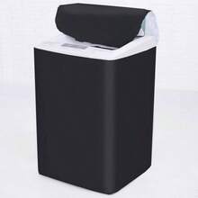 - Funda protectora para lavadora de carga superior, resistente al polvo, impermeable, color negro L - 22x 23.5x 35.5 pulgadas - L-22x23.5x35.5 pulgadas - Ver 4