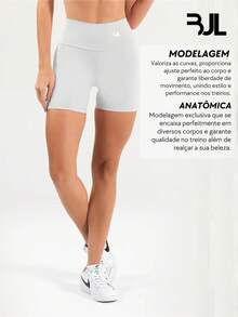 Women's Premium Suplex Gym Shorts - Zero Transparency - Compression And Shaping Fabric For Training, Running, And Yoga - 白色 - 查看 2