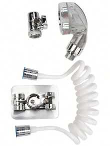 1 zestaw natrysku do kranu, ręczny przedłużacz do kranu zlewozmywakowego z wężem 59-calowym i łatwym w montażu uchwytem, odpowiedni do łazienek, baterii kuchennych, kąpieli zwierząt i codziennego sprzątania, idealny dodatek do nowoczesnych łazienek, świetny wybór na prezent na jesienne święta