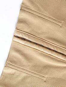 Button Closure Waist Cincher Sports Shapewear Bottoms, Slimming Pants