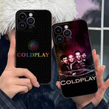 Pretty C-Coldplay Phone Case Covercompatible with  16 15 14 13 12 11 X XR XS 8 7 Pro Max Plus Mini Black Luxury Pretty SmartphoneCovercompatible with  17 Hülle, 17 pro Hülle, 17 promax Hülle - Schwarz 10 - Übersicht 5
