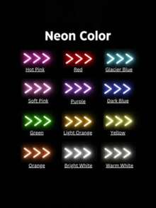 Multiple Brightness Personalised Double Heart LED Neon Sign-USB Powered Customizable Wall Decor Light With Adjustable Brightness & Button Control, Romantic Home Decor, Perfect For Wall Decor - Baby Pink - View 5