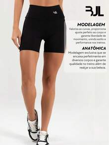 Women's Gym Shorts - Zero Transparency - Fitness Comfort - Running - Premium Spandex - Yoga - Compression Design - Volleyball - 黑色 - 查看 2