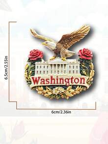 Imán de nevera con diseño 3D estéreo de recuerdo de viaje a América, decoración del hogar