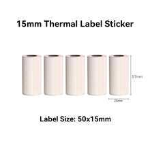 Colorful Paper Label Rolls And White Paper Rolls (50*15mm And 50*30mm) - Continuous Printing Paper For Printable Wrapping, Document Classification, Promotional Labels, Product Labels, DIY Crafts, And Classification Marking Notes