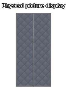 1 件/冬季磁性隔热门帘 - 适用于 91.44x208.32cm（96.52x213.36cm）的门，冬季保暖、防风、防雨、隔音，适用于前门/厨房/卧室/隔热门帘，冬季隔热门帘，磁性门帘 [灰色] - 彩色 - 查看 11