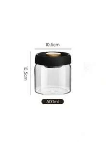 A High Borosilicate High Temperature Resistant Glass Storage Tank Vacuum Sealing Tank Storage Tank Kitchen Moisture-Proof Fresh-Keeping Tank