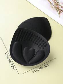 FELIZONES 1 Cặp miếng độn ngực dày 4cm màu đen, nâng đỡ và tạo dáng vòng một cho ngực nhỏ, miếng độn ngực có thể tháo rời và giặt được, tăng độ dày lớp đệm, phụ kiện áo ngực và đồ lót. - màu đen - Xem 5