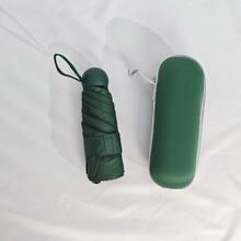 Paraguas compacto y ultraligero portátil con protección UV, paraguas mini plegable en 5 secciones