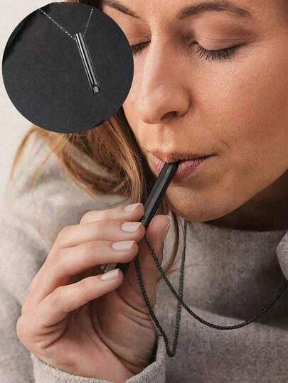 Breathing Necklaces For Relieving Anxiety And Stress, Meditation Calming Devices, Mindfulness Deep Breathing Tools For Panic Attacks, Meditation Relief Gifts For Men And Women, Holiday Gifts, Whistle-Decorated Necklaces, Mother's Day Gifts, Adult Gathering Supplies For Relieving Stress