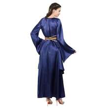 Zhitunemi Renaissance Costume Women Plus Size Medieval Dress Halloween Costumes Gothic Gown{"Size_name":"Large","Color_name":"Blue"} - Blue - View 4