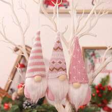 3pcs Forest Old Man Christmas Mini Doll Christmas Tree Ornaments, Christmas Decoration For Home Faceless Dolls, Christmas 2024 New Year Gifts, Holiday Party Christmas Tree Hanging Decor, Christmas Santa Claus Hanging Home Decor, Christmas Holiday Decoration, Christmas Tree Decor, Festive Window Decoration, New Year Decoration, Holiday Atmosphere Decoration, Christmas