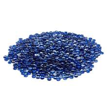 Fire Glass, 20LBS / 9KG High-Temperature Resistant Fireplace Rocks, 3/4-Inch / 19.05 Mm Reflective & Smokeless Firepit Glass Beads, High Luster Stone Landscaping For Fire Pit Table, Cobalt Blue - Xanh coban 20 lbs - Xem 8