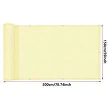 100% Polyester wasserdichter Balkon Sichtschutz - undurchsichtige Zaun Abdeckung, schützt die Privatsphäre, UV-beständig, geeignet für Apartmentgeländer, Außenterrassen, Balkone, Veranden - Verschiedenfarbig - Übersicht 21