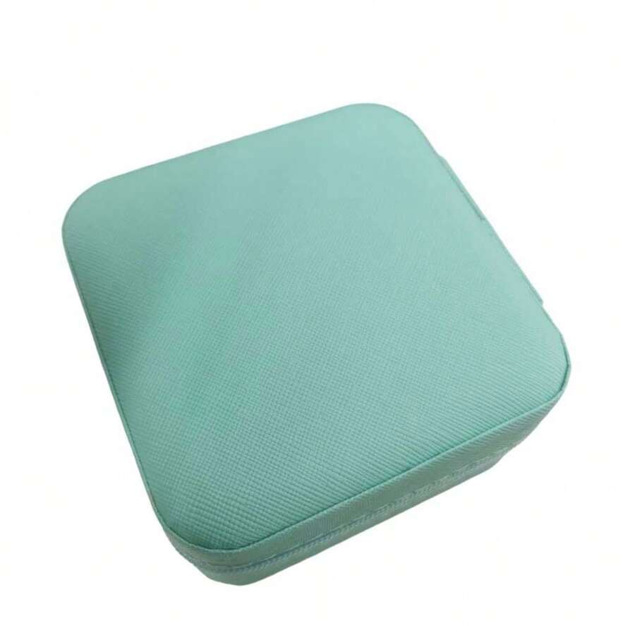 Portable Travel Jewelry Box Storage Bag Ring Necklace Pouch Good Gift - 薄荷綠 - 查看 1