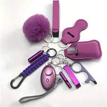 9 chiếc móc khóa báo động an toàn cá nhân, còi và dụng cụ mở khóa khẩn cấp - Bộ bảo vệ cá nhân nhỏ gọn, thiết bị phòng ngừa di động cho xe hơi/văn phòng/du lịch Túi quà Giáng sinh Mặt dây chuyền xe hơi Giáo viên Bạn bè Chị em Ý tưởng quà tặng - Nhiều màu - Xem 4