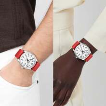 BIDEN Unisex Fashion Casual Quartz Watch, 30M Waterproof, Suitable For Nurses/Doctors/Medical Staff, Luminous Dial + Free Watch Box - Red - View 2