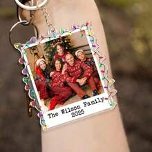 1pc/3PCS/5PCS Personalized Family Christmas Ornaments, Custom Family Photo 2025 Ornaments, Family Photo Keepsake Gifts, Extended Family Ornaments, Photo Ornaments