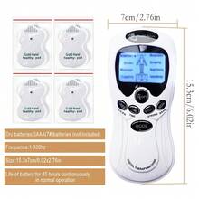 Dual Output 8 Modes 15 Levels TENS EMS Muscle Stimulator Massager