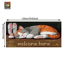 1 Stück/2 Stücke Katzen-gemusterter rutschfester Badezimmer Teppich zum Auslegen auf den Boden, Super-Faser rutschfester Teppich, Imitat-Kaschmir saugfähiger und schnell trocknender Teppich, geeignet für Türen, Badezimmer, Küchen und andere Anlässe, maschinenwaschbar, rutschfest, Alltagsdekoration, kann als Geschenk gegeben werden - Verschiedenfarbig - Übersicht 11