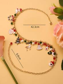 قلادة عيد الميلاد الكرتونية الأنيقة للنساء قطعة واحدة