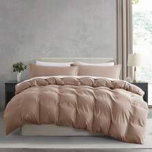 Soft Prewashed California King Duvet Cover Set, 3 Piece, Zipper Closure, 104x98 Inches Duvet Cover And 2 Pillow Shams - No Comforter,  In 2025 - Khaki (No Comforter) - View 1