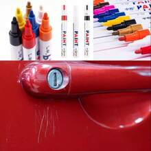 Caneta Permanente Reparadora Tira Riscos Pintura Automotiva Carro Moto Desenho Tênis Roupas - Azul - Visão 5