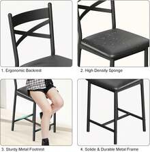 Dining Chairs - Black - View 3