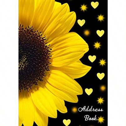 Address Book: Sunflower A4 Large Print Telephone Address Birthdays And Anniversaries For Seniors