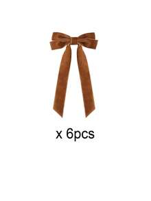 12/6/2/1pcs Red/Beige/Brown/Dark Green/Grass Green/White/Burgundy 7.87 Inch Velvet Bow, Valentine's Day Heart Wreath Decor Bow, Anniversary Heart Wreath Decor Accessory, Candlelight Dinner Decor Accessory, Home Party Decor Bow, Holiday Party Decor Accessory, Photo Prop, DIY Decor, Suitable For Valentine's Day, Anniversary, Candlelight Dinner, Home Party, Holiday Party, Photo Prop, DIY Decor