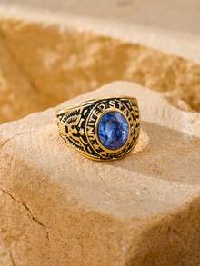 1件复古不锈钢雕花鹰图腾，镶嵌立方氧化锆，送给男友的完美礼物，日常佩戴也十分合适。 - 戒指 - 查看 27