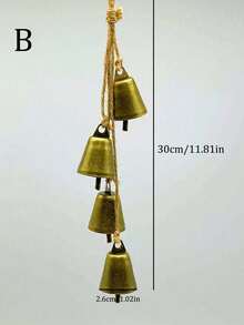 4/1pc Christmas Bell Ornament, Vintage Bronze Design Bell Ornament For Christmas Tree, Door, And Fireplace Decor, Christmas Wreath Accessory, Christmas And New Year Decoration