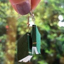 1 Pair 3D Book Pendant Earrings, Artistic & Fashion Unique Creative Earrings, Perfect Gift For Student & Teacher, Suitable For Women & Girls Everyday Wear - Nhiều màu - Xem 4