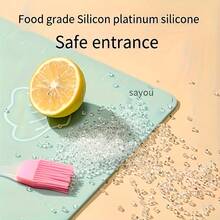 50,04 X 39,88 cm Esterilla de Silicona Extra Gruesa Antiadherente, Ideal para Hornear, Pizza y Masa de Pastel - Herramienta de Cocina Práctica