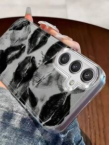 Black And Gray Art Lip Print Phone Case. Suitable For IPhone 17, 16, 15, 14, 13, 12, 11, Pro Max Plus, And Galaxy 25/24/23/22/21/ULTRA/PLUS/FE/A71/56/55/54/53/52/36/35/34/26/25/23/16/15/14/13/10. This Is A Tailor-Made Phone Case For Fashionable Perfection. - Nhiều màu - Xem 3