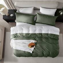 Soft Prewashed California King Duvet Cover Set, 3 Piece, Zipper Closure, 104x98 Inches Duvet Cover And 2 Pillow Shams - No Comforter,  In 2025 - 橄欖綠(無被子) - 查看 4