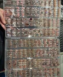 Dandan 24pcs High-End Salon-Quality Press-On Nails: Mixed Length Gradient, Pink Gradient, Jelly Nails, Glossy Coffin Fake Nails, Blue Gradient 3D Press-On Nails With Butterfly & Pearl 3D Decorations, Solid Color Cat's Eye Press-On Nails, Glitter Fake Nails For Short Nails, Oval Nails, Artistic Acrylic Nails & Various Nail Art Sets - Includes 1 Adhesive Sheet & 1 Mini Nail File (Random Shipping). Perfect For Women & Girls - Ideal For Daily Wear Or Various Festive Parties (Nail Styles Randomly Shipped). - Elk - View 7