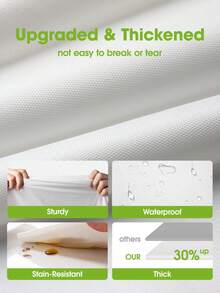 Rektangulär duk, högkvalitativ duk, engångsfestduk, vattentät PE-plastduk enfärgad födelsedags- och dessertduk, tvättbart tyg, handgjord rektangulär duk, lämplig för bröllop, camping, fest, bankett - Multifärgad - Visa 4