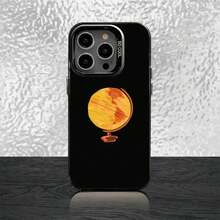 Custodia per telefono compatibile con 16, 15, 14, 13, 12, 11, Pro, Max, Plus, Mini, SE, nera opaca a caramella, antiurto, compatibile con custodia 17, custodia 17 Pro, custodia 17 Pro Max