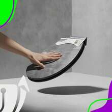 Universal White Toilet Seat With Lid - 灰色大理石 - 查看 3