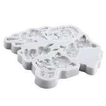 Khuôn silicon hình thỏ sóc cáo, khuôn fondant hươu nai, trang trí bánh theo chủ đề động vật, đồ trang trí bánh cupcake, kẹo sô cô la, đất sét polymer, kẹo cao su - Xám - Xem 4