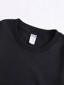 Sudadera para hombre con estampado de letras de la canción "Let It Be" de los Beatles y notas musicales - Suave, corte relajado, cuello redondo, jersey con diseño de John Lennon y Paul McCartney, suéter casual de otoño/invierno para vestir casual, senderismo y actividades al aire libre, ropa de senderismo - Oscuro - Ver 3