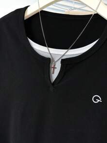 Unique Design Waist Cinching Long Sleeve T-Shirt, Embroidered Slim Fit Layering Top, Autumn