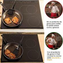 U Chef Protector de Grasa para Sartn, Pantalla de salpicaduras de acero inoxidable de 33. Cubre Salpicaduras de Aceite al Cocinar Pollo frito o Palomitas de Maz - inicial - Ver 6