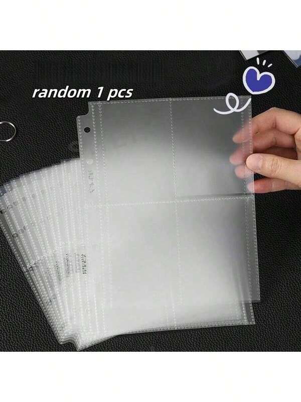 Saco transparente fosco para cartões postais, com 4 divisórias A5, ideal para cartões pequenos, com superfície fosca, perfeito para material escolar, inverno, Dia de Ação de Graças, Natal, Dia Nacional da Arábia Saudita, aniversários, feriados e como presente para namorados/namoradas e adultos.