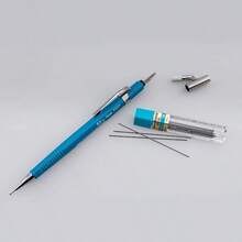 P200 Series Mechanical Pencil 0.7mm Blue Barrel + Super HiPolymer Refill Leads 0.7mm HB Grade YP207CHB