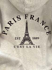 Wo Wonen Men's Casual Printed Drop Shoulder Fleece Sweatshirt - 酒紅色 - 查看 11