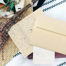 50/10 chiếc phong bì cổ điển thanh lịch, phong bì A6 mờ thích hợp cho đám cưới, lễ đính hôn, ngày lễ tình nhân, sinh nhật, kinh doanh, thiệp mời và thiệp tốt nghiệp, thiết kế thời trang, lễ rửa tội và các dịp đặc biệt khác - Màu be - Xem 5