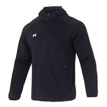 Under Armour男裝外套2026春季新款運動休閒搖粒絨寬鬆連帽外套25600403-001 - 黑色 - 查看 5
